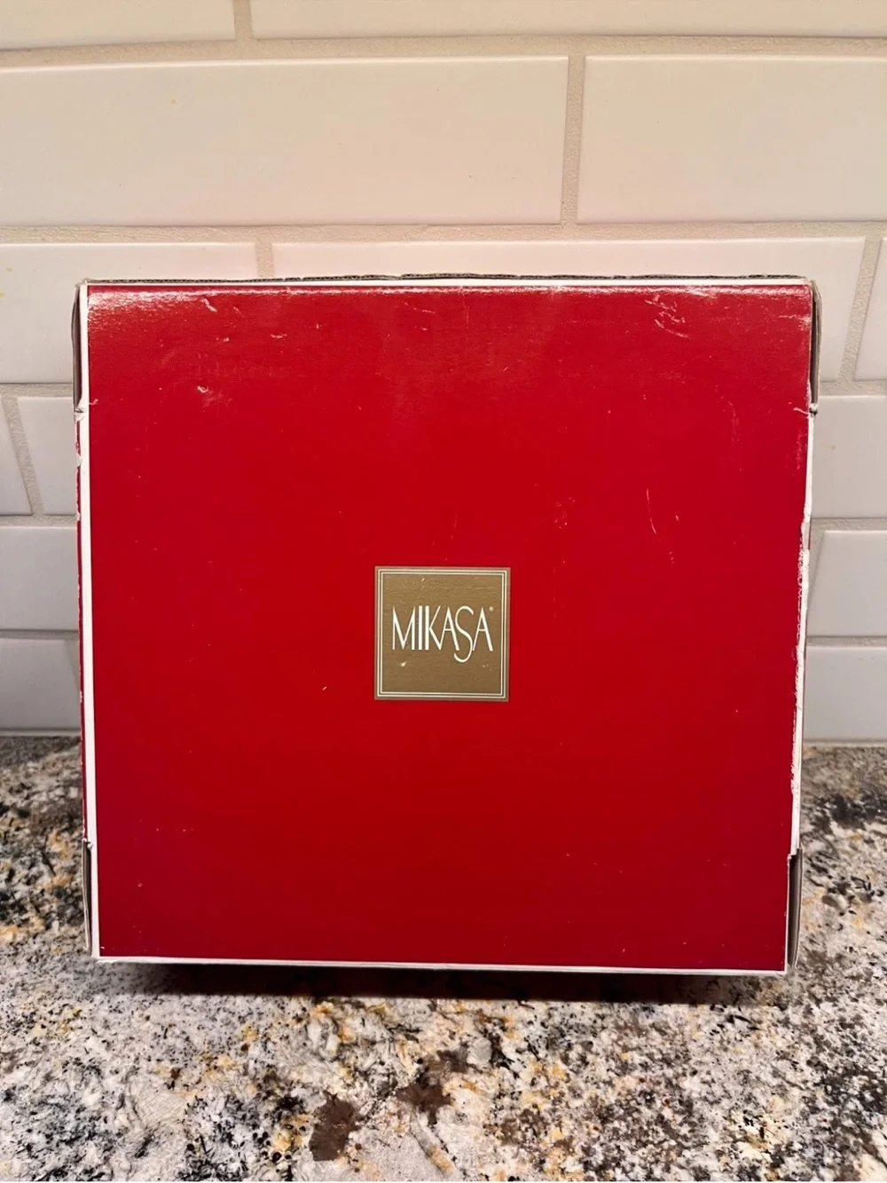 Vintage Mikasa Frosted Glass Holiday Plate